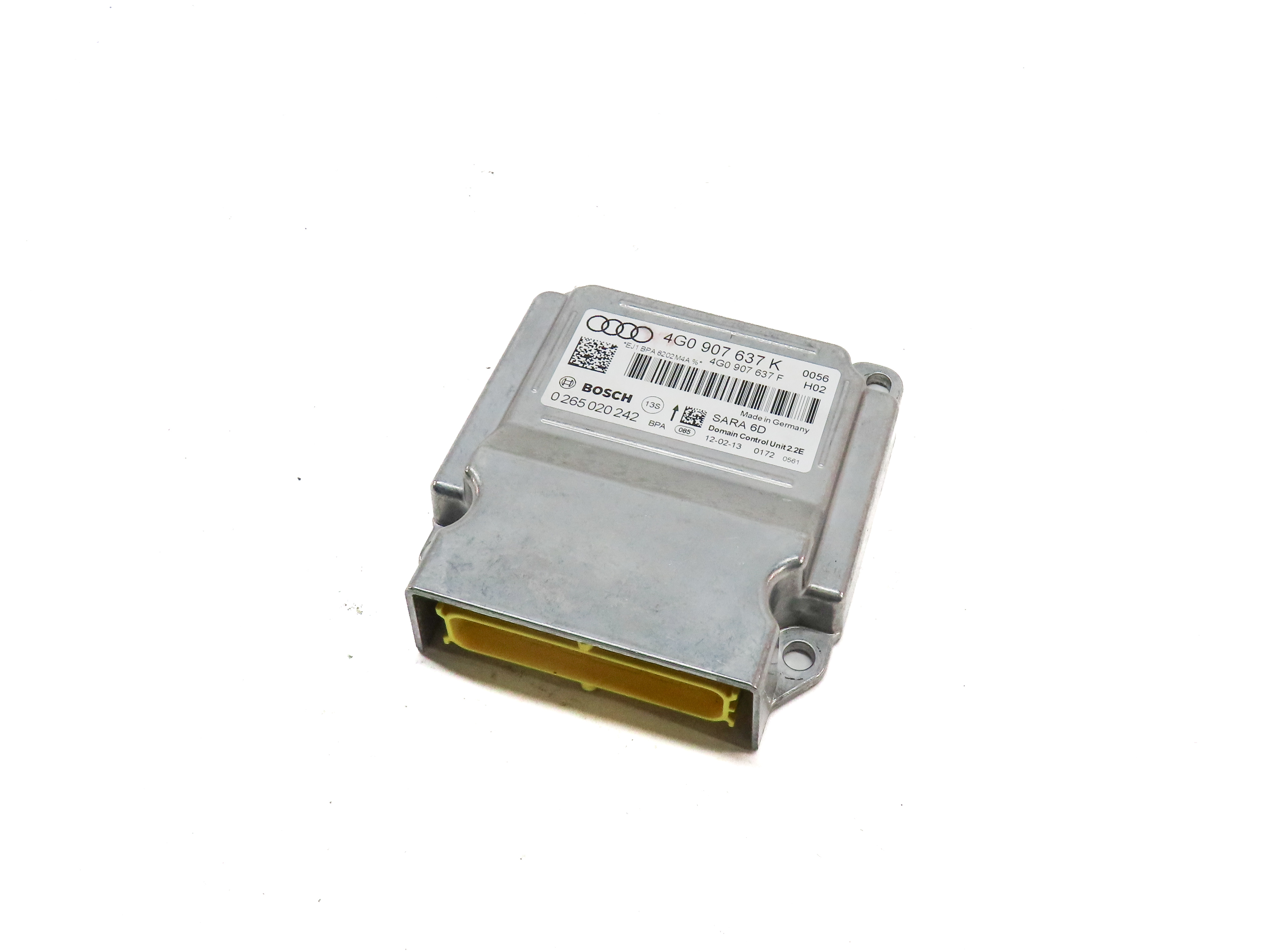 2013 AUDI A6 (C7) YAW TURN RATE SPEED STABILITY CONTROL SENSOR MODULE — exact item pictured